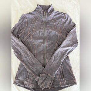 lululemon athletica Lavender-Gray Zip Front Athletic Jacket